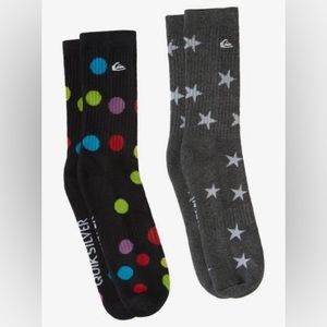 🧦QUIKSILVER 2 Pair Crew Socks 🧦